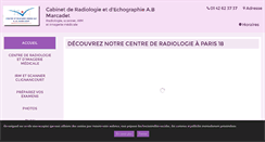 Desktop Screenshot of cabinet-radiologie-echographie-paris18.com