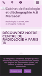 Mobile Screenshot of cabinet-radiologie-echographie-paris18.com